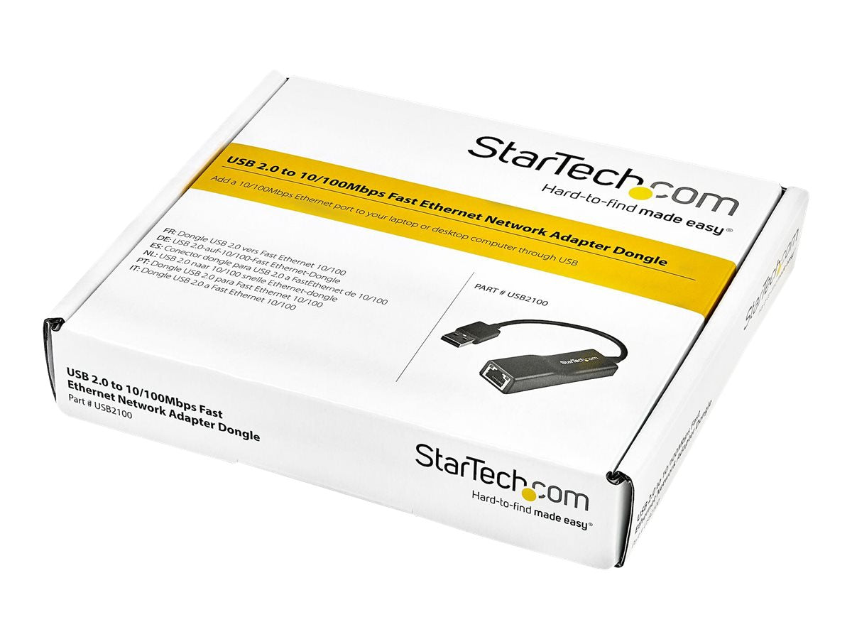 StarTech.com Adaptador USB 2.0 de Red Fast Ethernet 10/100 Mbps - NIC Externo RJ45 - Adaptador de red - USB 2.0 - 10/100 Ethernet - negro-14
