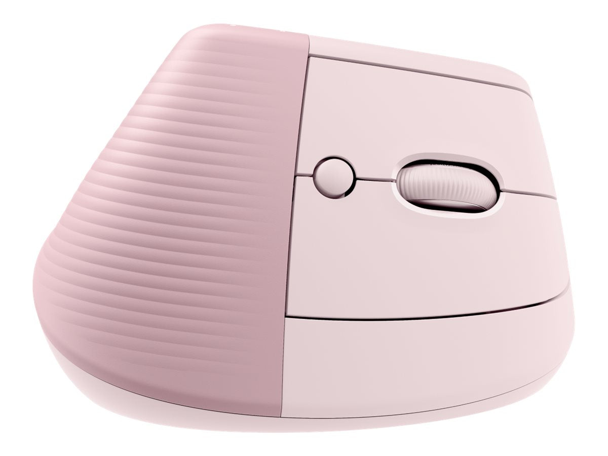 Logitech Lift Vertical Ergonomic Mouse - Ratón vertical - ergonómico - 6 botones - inalámbrico - 2.4 GHz, Bluetooth - receptor de USB Logitech Logi Bolt - rosa-16