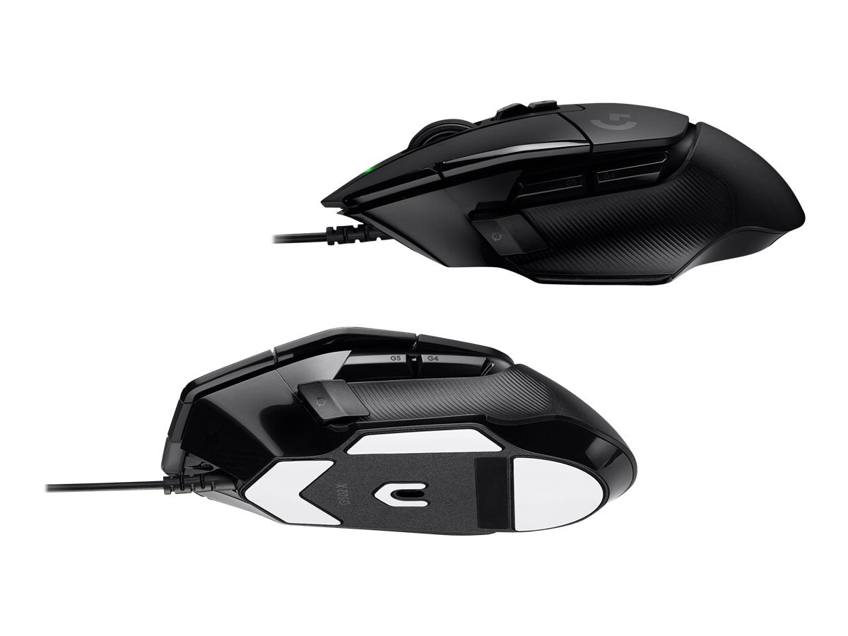 Logitech G502 X Wired Gaming Mouse - LIGHTFORCE hybrid optical-mechanical primary switches, HERO 25K gaming sensor, compatible with PC - macOS/Windows - Black - Ratón - óptico - cableado - USB - negro-2