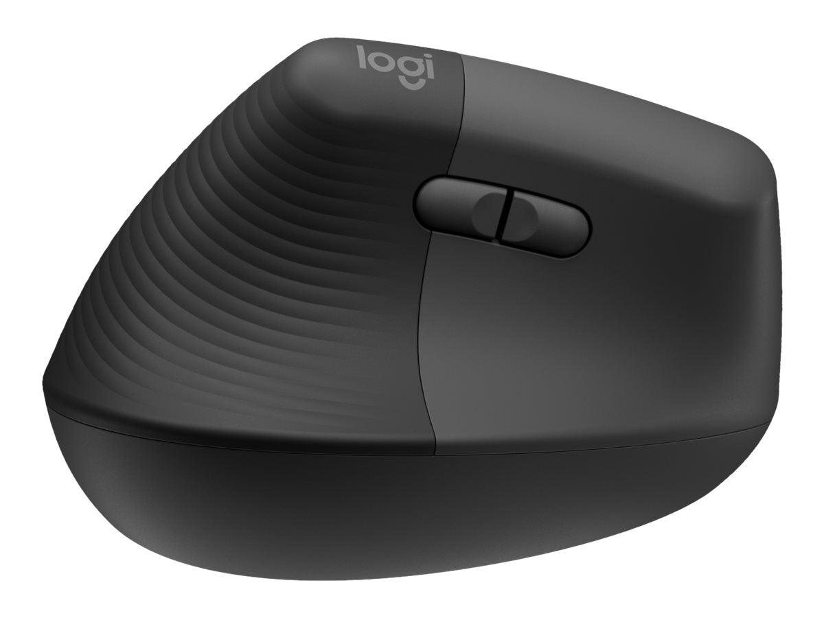 Logitech Lift Left Vertical Ergonomic Mouse - Ratón vertical - ergonómico - zurdo - 6 botones - inalámbrico - 2.4 GHz, Bluetooth - receptor de USB Logitech Logi Bolt - grafito-6