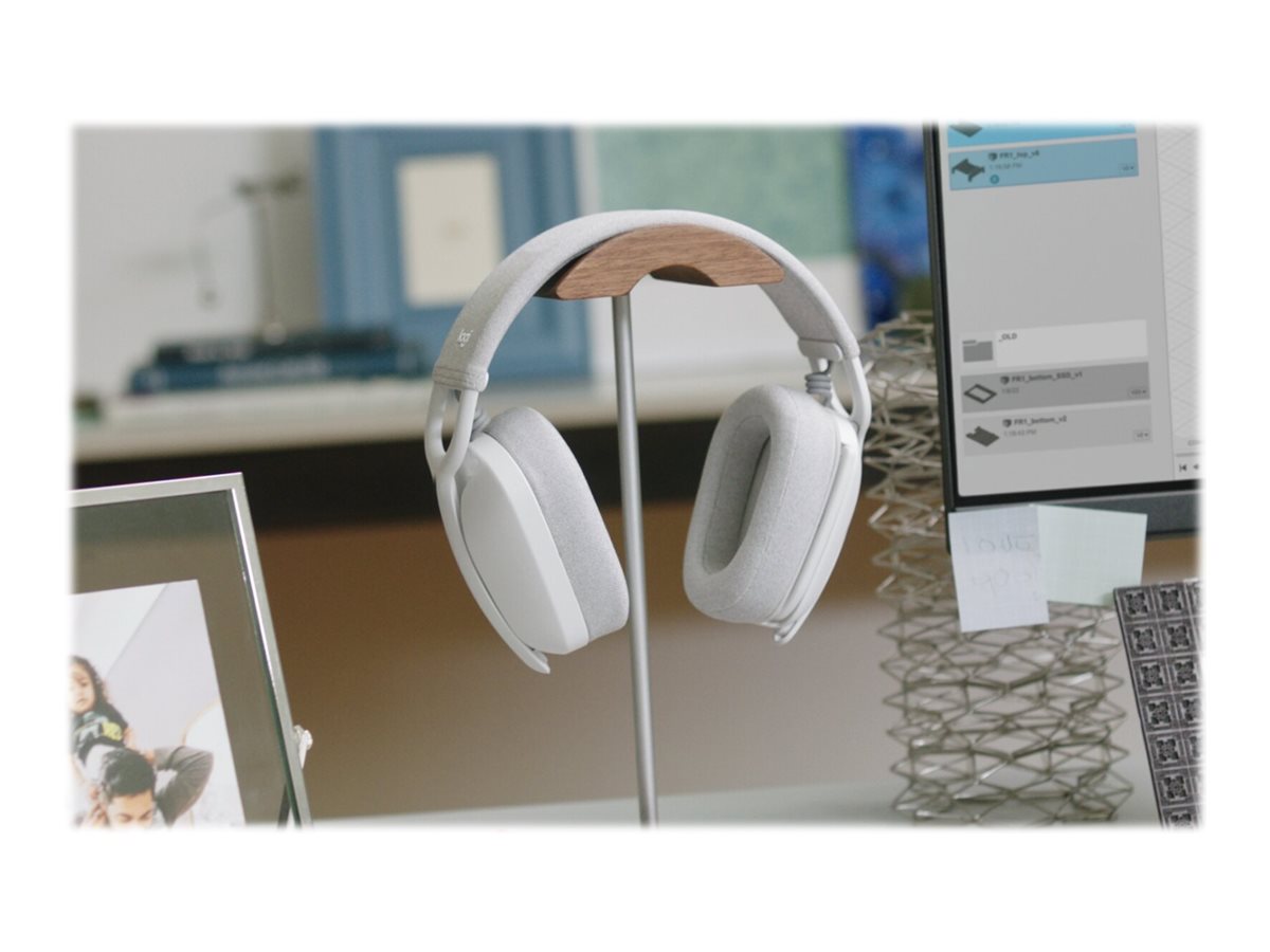 Logitech Zone Vibe 100 - Auricular - tamaño completo - Bluetooth - inalámbrico - blanco hueso-4