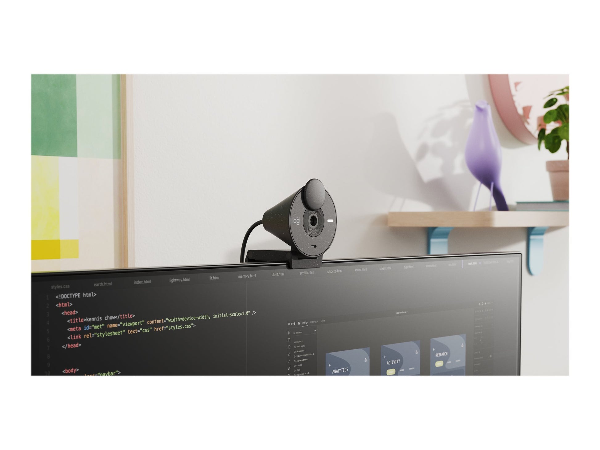 Logitech BRIO 300 - Webcam - color - 2 MP - 1920 x 1080 - 1080p, 720p - audio - USB-C-14