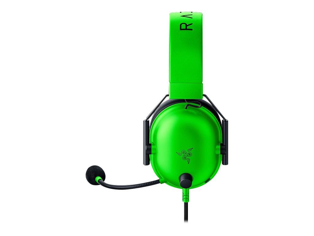 Razer BlackShark V2 X - Auricular - tamaño completo - cableado - conector de 3,5 mm - aislamiento de ruido - verde razer-13
