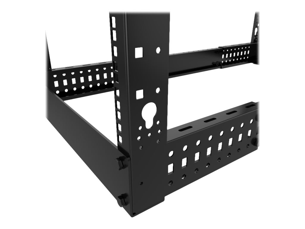 Nexxt Solutions - Rack marco abierto - 4 postes - instalable en el suelo - RAL 9005, negro barniz - 42U - 19"-7