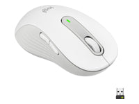 Logitech Signature M650 L - Ratón - tamaño grande - óptico - 5 botones - inalámbrico - Bluetooth, 2.4 GHz - receptor de USB Logitech Logi Bolt - blanco hueso-2