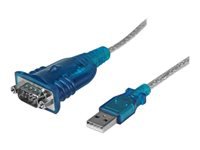 StarTech.com Cable Adaptador USB a Serie RS232 de 1 Puerto Serial DB9 - Macho a Macho - Conversor Compatible con Windows 8 - Adaptador serie - USB 2.0 - RS-232-5