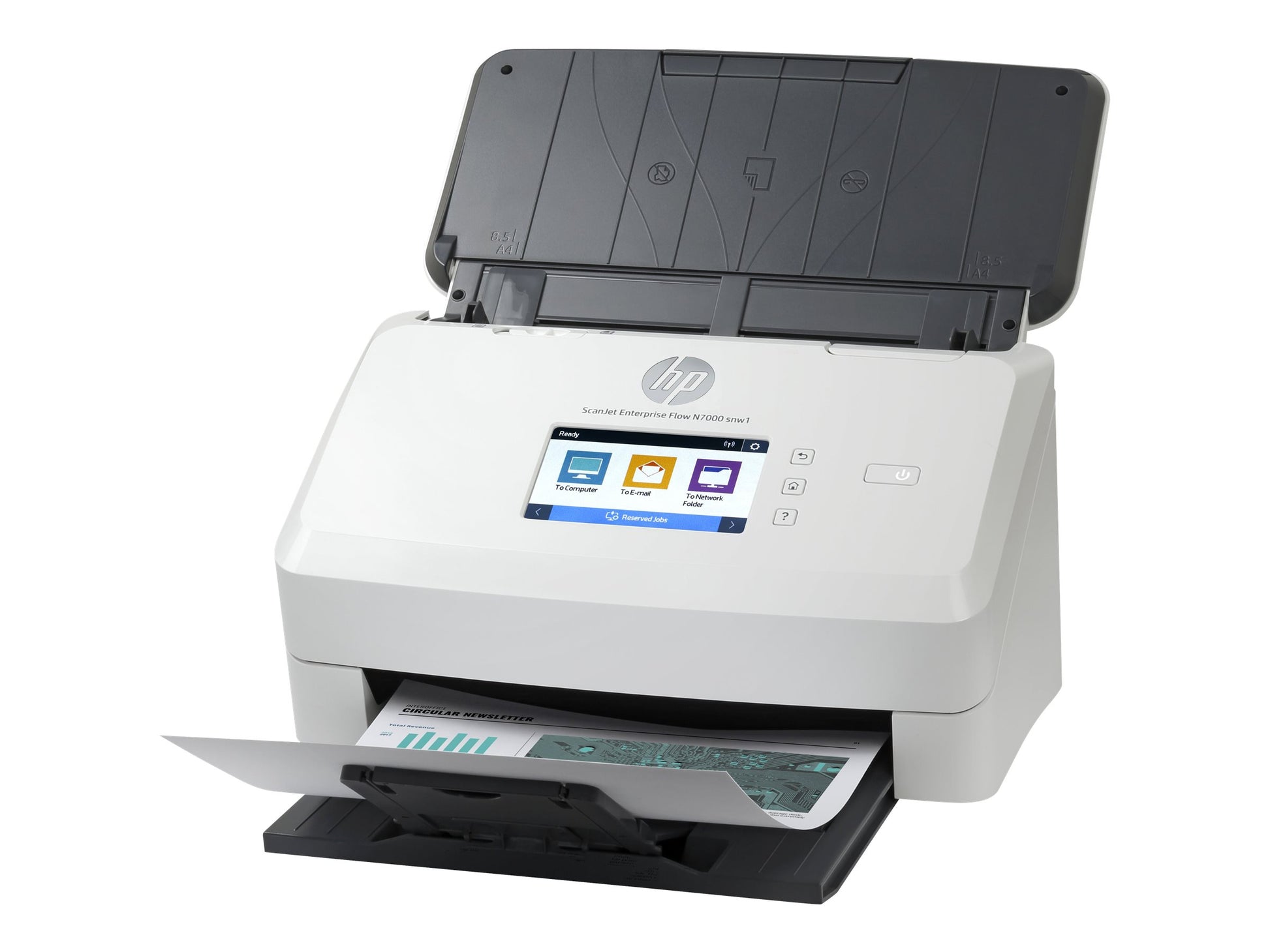 HP ScanJet Enterprise Flow N7000 snw1 - Escáner de documentos - CMOS / CIS - a dos caras - 216 x 3100 mm - 600 ppp x 600 ppp - hasta 75 ppm (mono) / hasta 75 ppm (color) - Alimentador automático de documentos (ADF) (80 hojas) - hasta 7500 exploraciones po-6