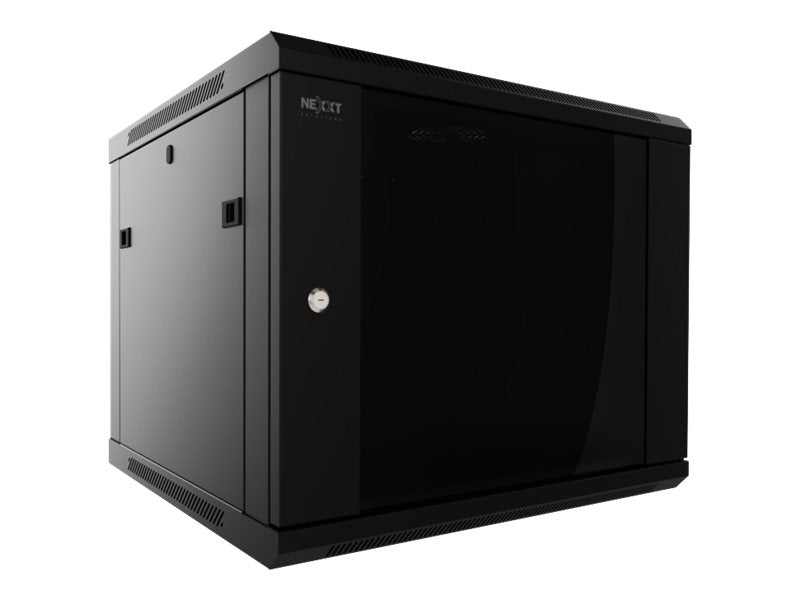 Nexxt Solutions - Rack armario - instalable en pared - RAL 9005, negro barniz - 12U - 19"-6
