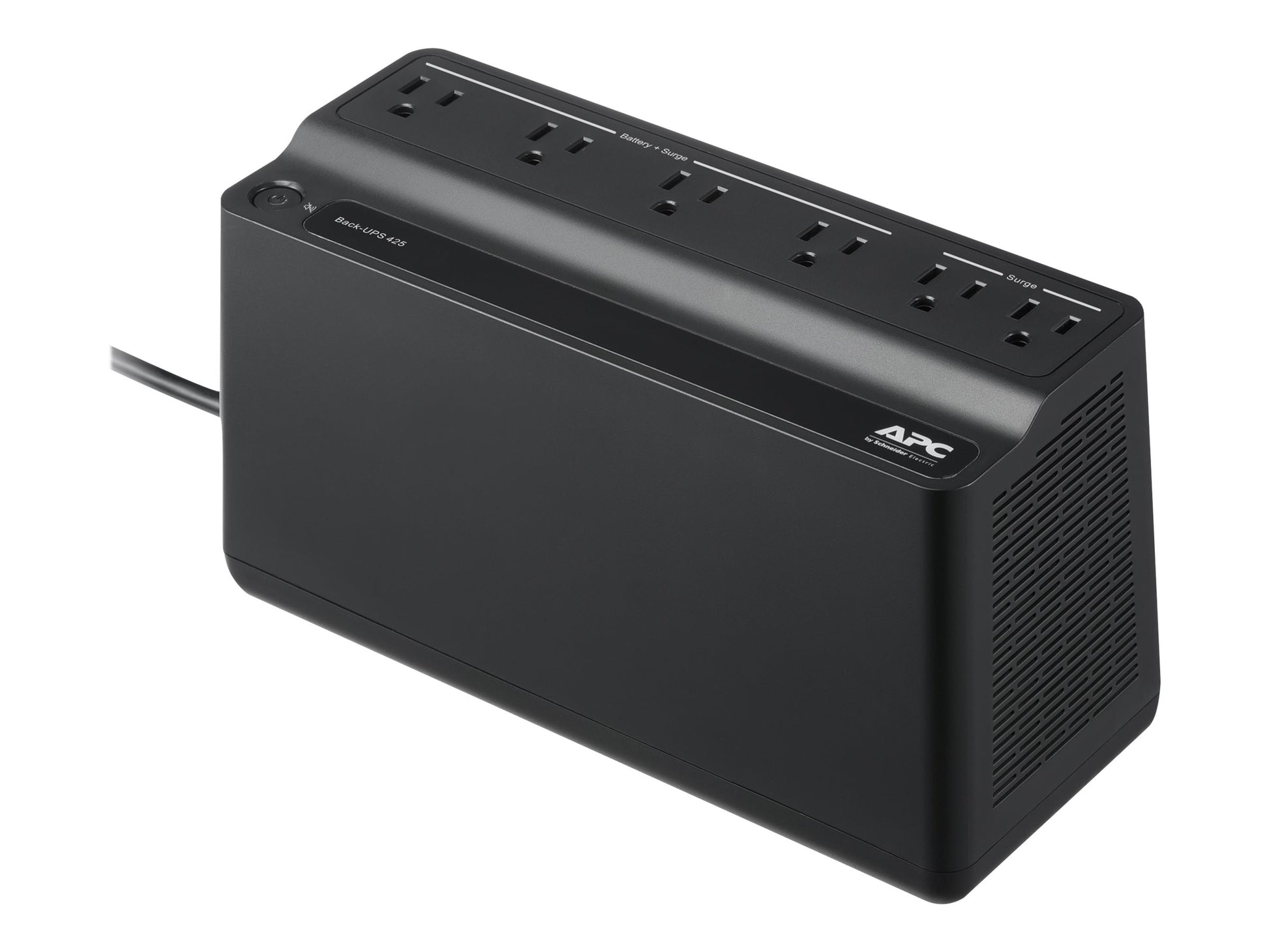 APC Back-UPS BE425M - UPS - CA 120 V - 255 vatios - 425 VA - 1 x baterías - conectores de salida: 6 - negro-4