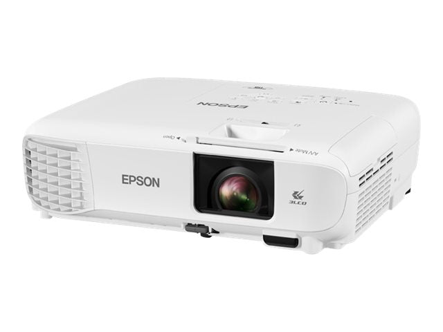 Epson PowerLite 118 - Proyector 3LCD - portátil - 3800 lúmenes (blanco) - 3800 lúmenes (color) - XGA (1024 x 768) - 4:3 - LAN-9
