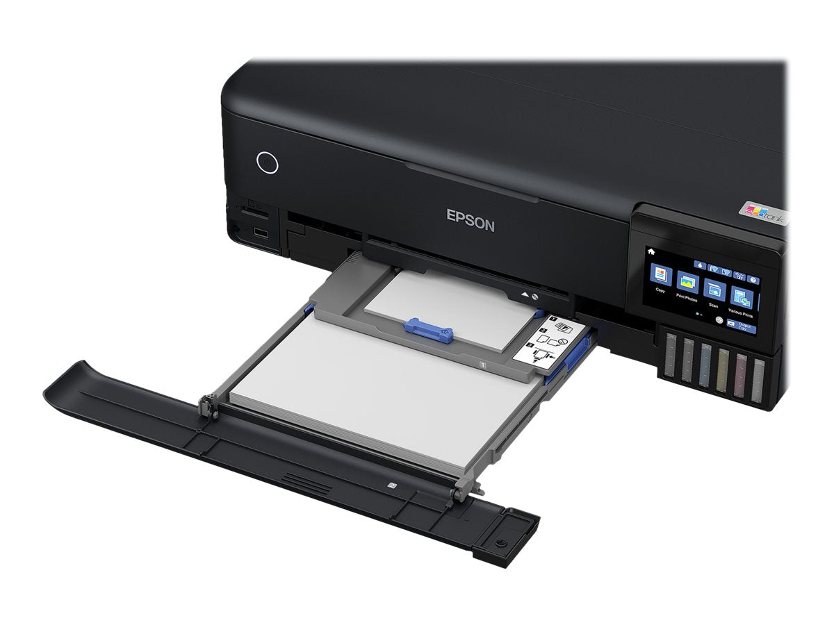 Epson EcoTank L8180 - Impresora multifunción - color - chorro de tinta - A3 (material) - hasta 16 ppm (impresión) - 100 hojas - USB 2.0, LAN, Wi-Fi(n)