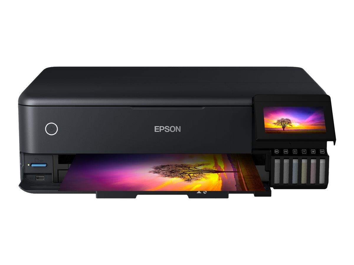 Epson EcoTank L8180 - Impresora multifunción - color - chorro de tinta - A3 (material) - hasta 16 ppm (impresión) - 100 hojas - USB 2.0, LAN, Wi-Fi(n)-4