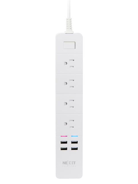 Nexxt - Solutions Connectivity - wireless 4 outlet - Conexión Wi-Fi - 4 toma corriente - 4 puertos USB de carga - Compatible  con Amazon Alexa y Google Asistant - 1875W de potencia máxim-2