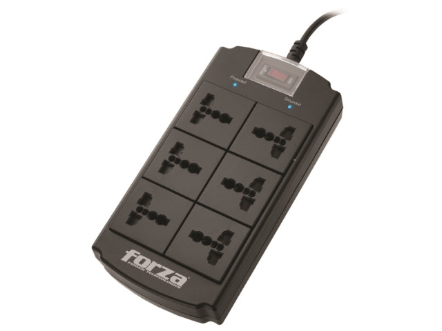 Forza Universal Surge Protector 6 outlet Nema plug 110/240V-3
