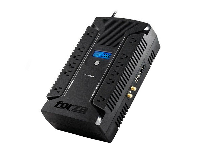 Forza - UPS - Línea interactiva - 450 vatios - 750 VA - AC 110/120 V - 12 NEMA 2 USB-2