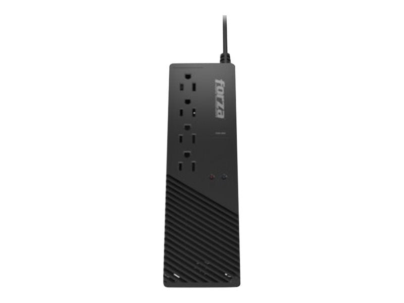Forza FVR Series FVR-1011 - Regulador automático de voltaje (montaje en pared) - CA 115 V - 500 vatios - 1000 VA - conectores de salida: 4 - negro-18