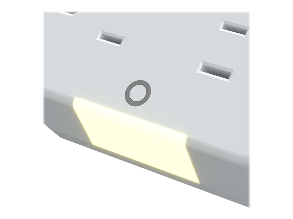 Forza FWT-631USBC - Protector contra sobretensiones (montaje en pared) - CA 125 V - 1875 vatios - conectores de salida: 6 - blanco-12
