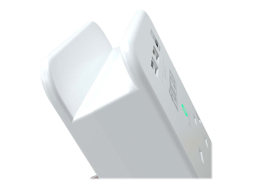 Forza FWT-631USBC - Protector contra sobretensiones (montaje en pared) - CA 125 V - 1875 vatios - conectores de salida: 6 - blanco-4