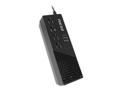 Forza FVR Series FVR-1011USB - Regulador automático de voltaje - CA 115 V - 500 vatios - 1000 VA - conectores de salida: 4 - negro