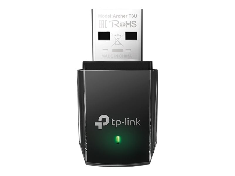 TP-Link Archer T3U - Adaptador de red - USB 3.0 - Wi-Fi 5 - Adaptador USB AC1300 Mini Wi-Fi Doble Banda - Velocidad 867 Mbps a 5 GHz + 400 Mbps a 2.4 GHz - USB 3.0 - MU-MIMO-3