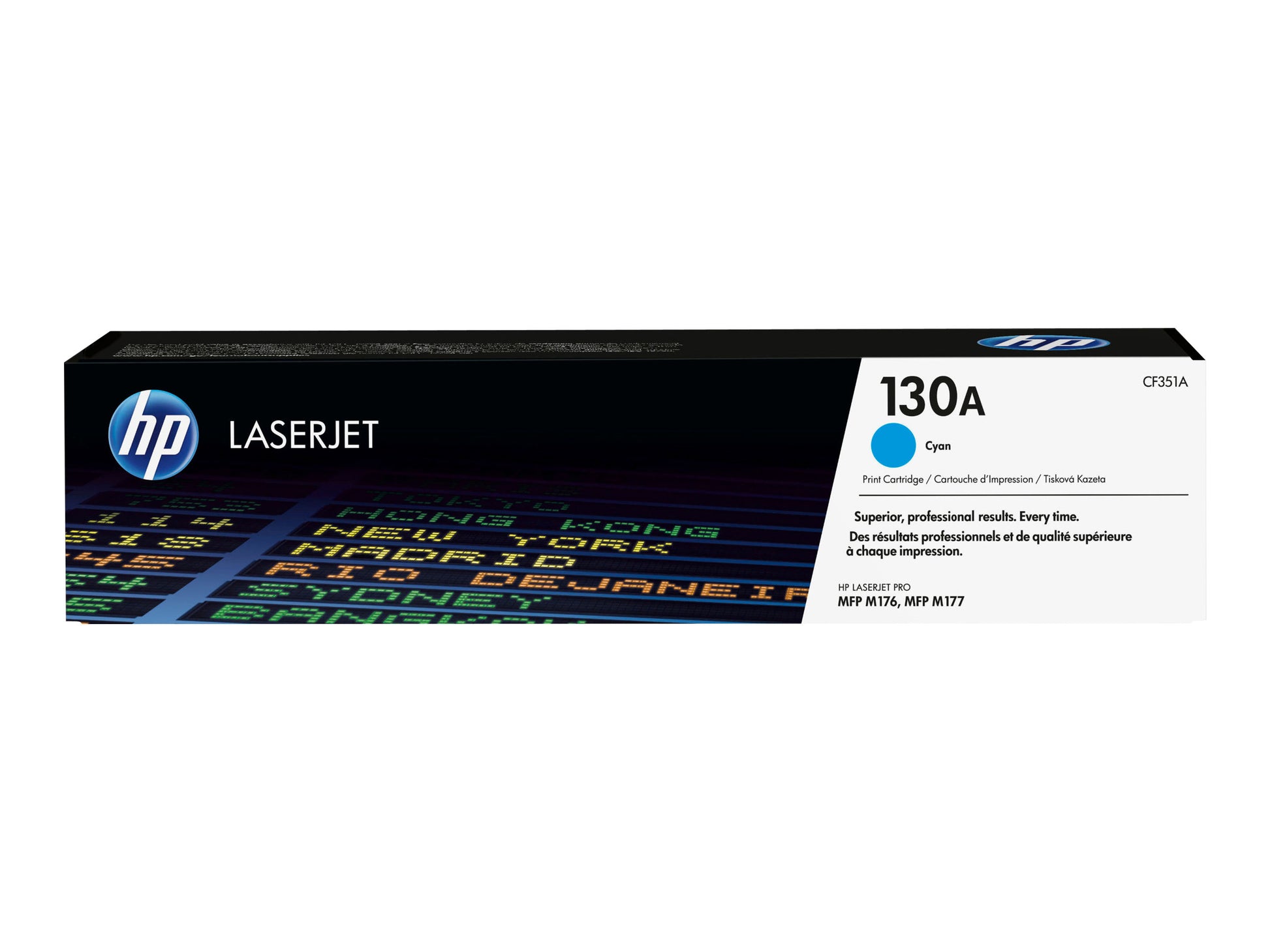 HP 130A - Cián - original - LaserJet - cartucho de tóner (CF351A) - para Color LaserJet Pro MFP M176n, MFP M177fw-4