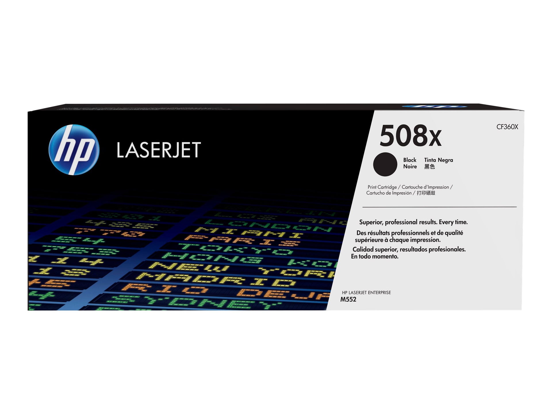 HP 508X - Alto rendimiento - negro - original - LaserJet - cartucho de tóner (CF360X) - para Color LaserJet Enterprise MFP M577; LaserJet Enterprise Flow MFP M577