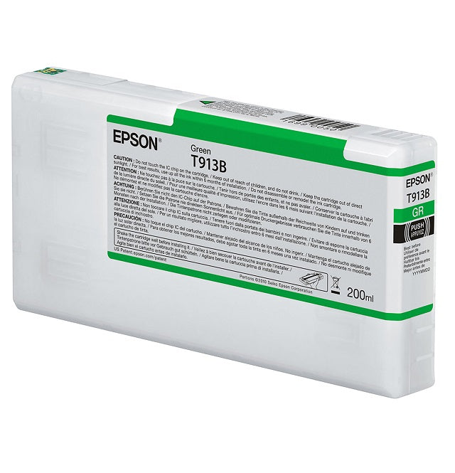 Epson T913 - 200 ml - verde - original - cartucho de tinta - para SureColor SC-P5000, SC-P5000 STD Spectro, SC-P5000 Violet, SC-P5000 Violet Spectro-3