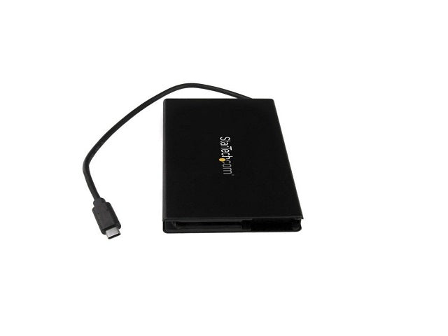 StarTech.com Caja USB 3.1 (10Gbps) USB-C para SSD M.2 SATA - Caja Externa Portátil para Disco USB Tipo C - de Aluminio - Caja de almacenamiento - M.2 - M.2 Card - USB 3.1 (Gen 2) - negro - para P/N: PEXUSB321C-8