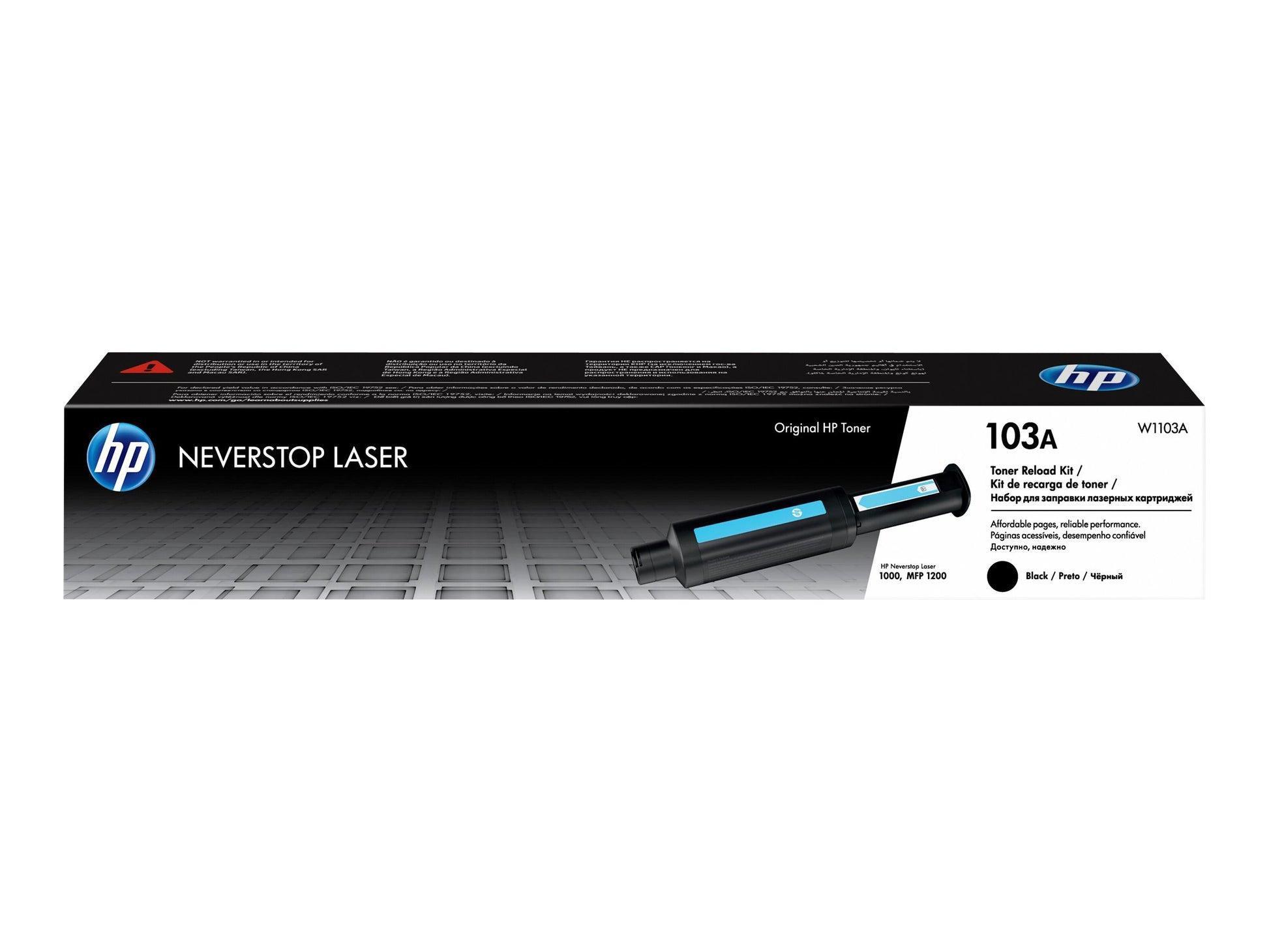 HP 103A Reload Kit - Negro - recarga de tóner - para Neverstop 1001; Neverstop Laser 1000, MFP 1200-3