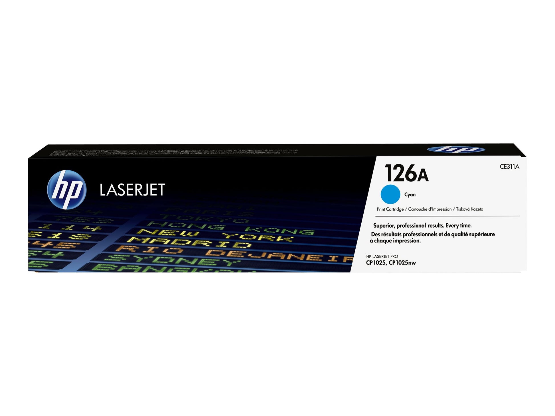HP 126A - Cián - original - LaserJet - cartucho de tóner (CE311A) - para Color LaserJet Pro CP1025; LaserJet Pro MFP M175; TopShot LaserJet Pro M275-4