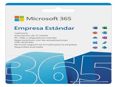 Microsoft 365 Business Standard - Licencia - 1 usuario activo - Tarjeta de activación - Windows-1
