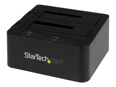 StarTech.com Dual-Bay USB 3.0 eSATA to SATA Hard Drive Docking Station, USB Hard Drive Dock, External 2.53.5 SATA IIIIII, SSDHDD Docking Station, Hot-Swap Hard Drive Bays - Top-Loading - Controlador de almacenamiento - 2.5", 3.5" - SATA 6Gb/s - eSATA 6Gb/