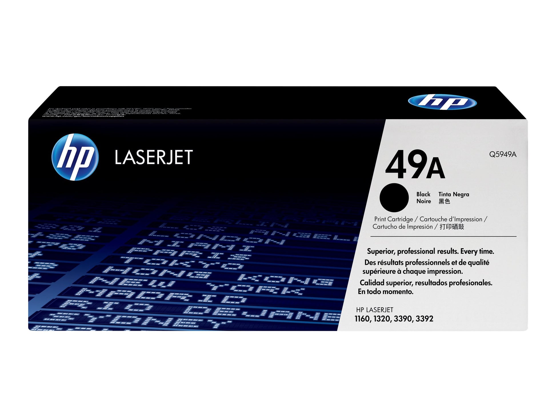 HP 49A - Negro - original - LaserJet - cartucho de tóner (Q5949A) - para LaserJet 1320, 1320n, 1320nw, 1320t, 1320tn, 3390, 3392-2