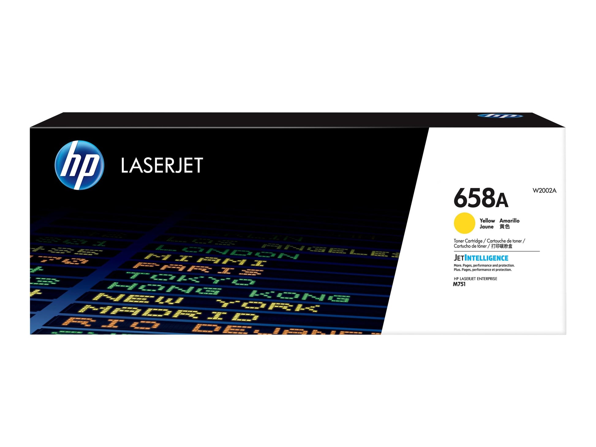 HP 658A - Amarillo - original - LaserJet - cartucho de tóner (W2002A) - para Color LaserJet Enterprise M751dn, M751n-3