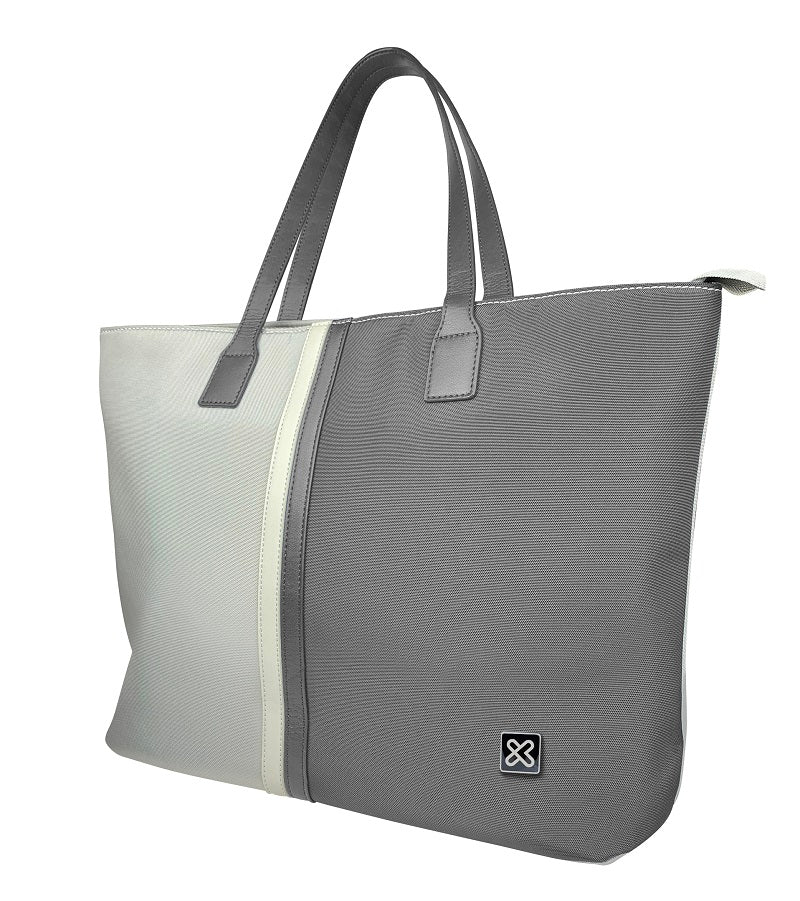 Klip Xtreme - Notebook carrying case and handbag - 15.6" - 1200D polyester - Gray/White - Ladies Bag-2
