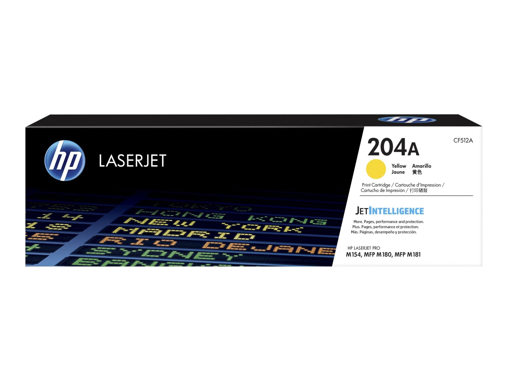 HP 204A - Amarillo - original - LaserJet - cartucho de tóner (CF512A) - para Color LaserJet Pro M154a, M154nw, MFP M180n, MFP M180nw-3
