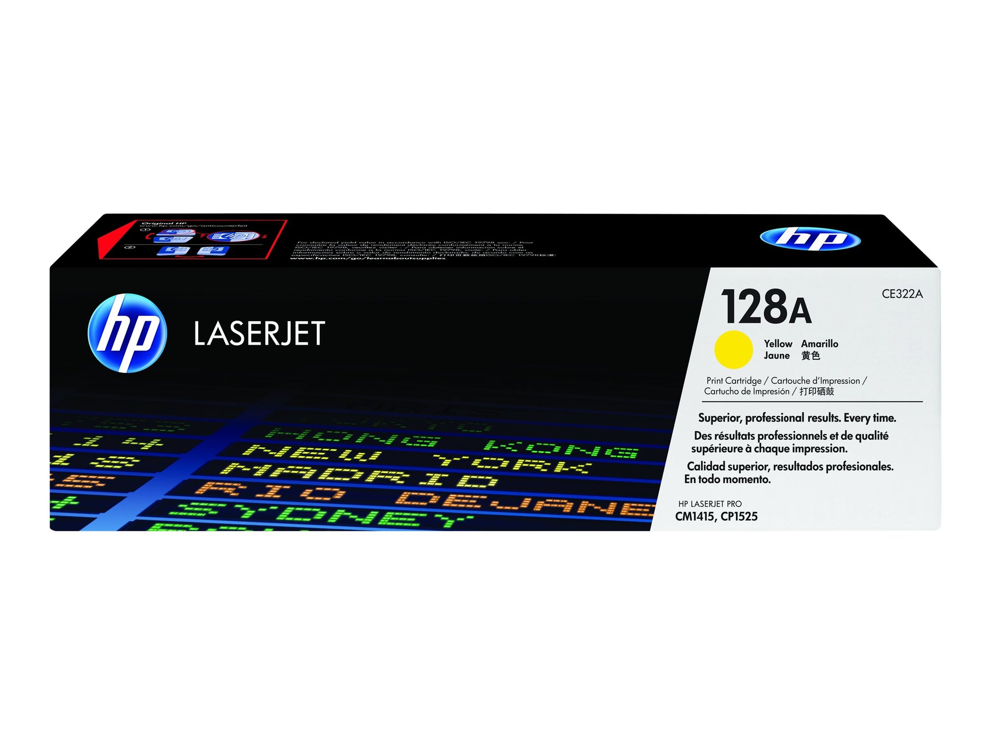 HP 128A - Amarillo - original - LaserJet - cartucho de tóner (CE322A) - para Color LaserJet Pro CP1525n, CP1525nw; LaserJet Pro CM1415fn, CM1415fnw-2