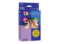 Epson Print Pack T5846 - Color (cian, magenta, amarillo, negro) - cartucho de impresión / kit de papel - para PictureMate Charm PM 225; PictureMate Show PM 300; PictureMate Zoom PM 290-3