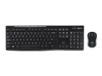 Logitech MK270 Wireless Combo - Juego de teclado y ratón - inalámbrico - 2.4 GHz - inglés - negro-5