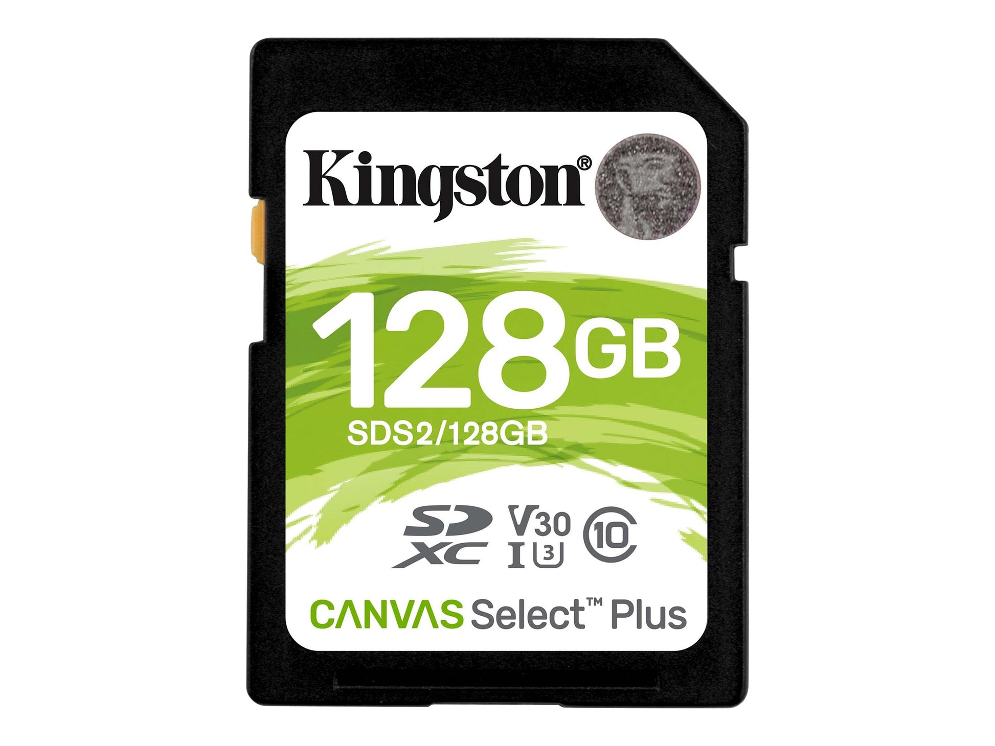 Kingston Canvas Select Plus - Tarjeta de memoria flash - 128 GB - Video Class V30 / UHS-I U3 / Class10 - SDXC UHS-I-3