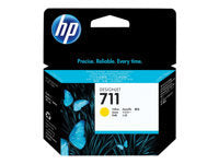 HP 711 - 29 ml - amarillo - original - DesignJet - cartucho de tinta - para DesignJet T100, T120, T120 ePrinter, T125, T130, T520, T520 ePrinter, T525, T530-1