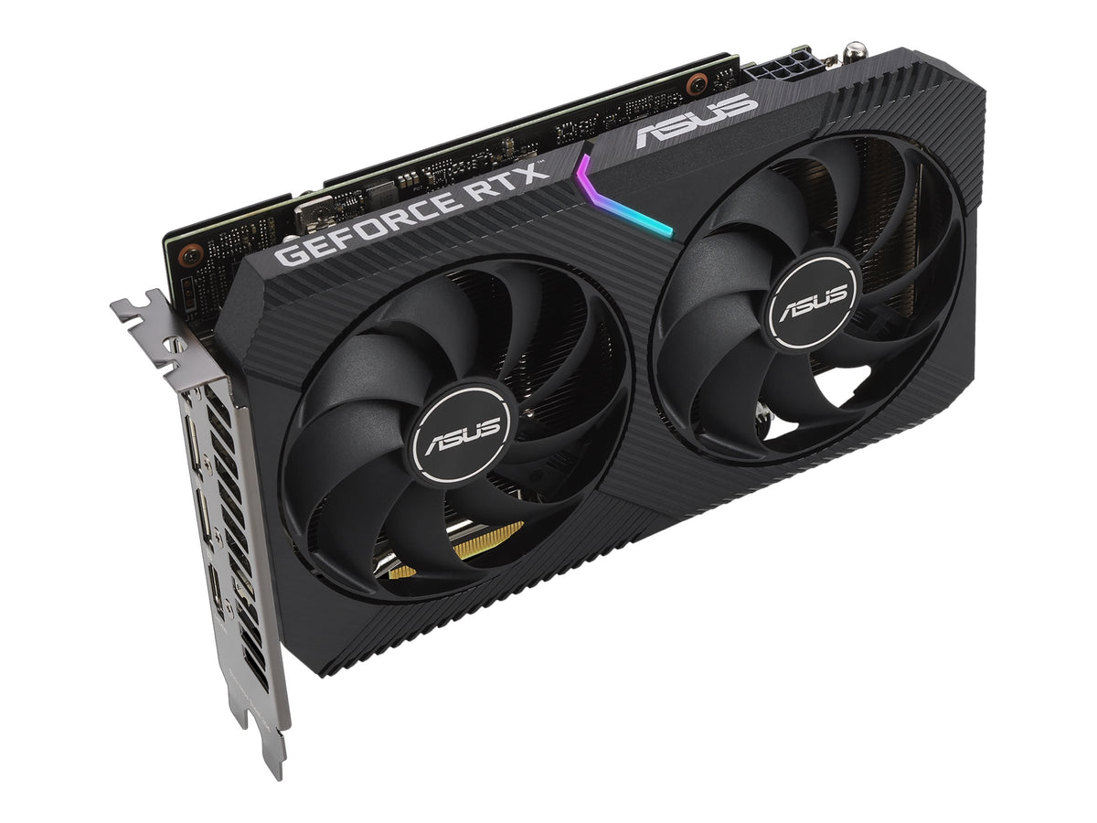 ASUS DUAL-RTX3060-O12G-V2 - OC Edition - tarjeta gráfica - GF RTX 3060 - 12 GB GDDR6 - PCIe 4.0 x16 - HDMI, 3 x DisplayPort-14