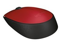 Logitech M170 - Ratón - diestro y zurdo - inalámbrico - 2.4 GHz - receptor inalámbrico USB - rojo-3