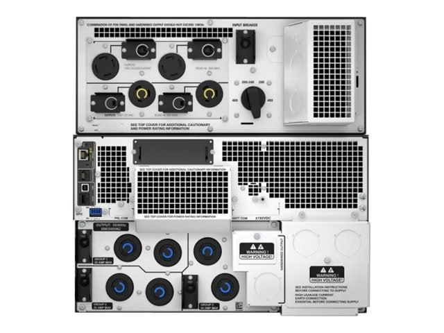 APC Smart-UPS SRT 10000VA RM - UPS (montaje en bastidor) - CA 208 V - 10 kW - 10000 VA - Ethernet 10/100, USB - conectores de salida: 10 - 10U - 19" - negro - con Transformador reductor de 208/240 V a 120 V 10 kVA - para P/N: AR4018SPX432, AR4024SP, AR402-17