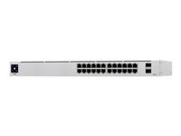 Ubiquiti UniFi Switch USW-24-POE - Conmutador - Gestionado - 24 x 10/100/1000 (16 PoE+) + 2 x Gigabit SFP - montaje en rack, sobremesa - PoE++ (95 W)-3