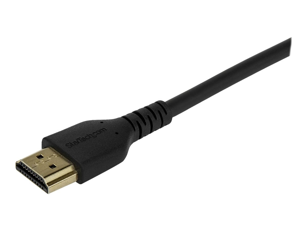 StarTech.com Cable de 2m HDMI de Alta Velocidad con Ethernet Premium - de 4K a 60Hz - de Servicio Pesado - Premium HDMI 2.0 (RDHMM2MP) - Velocidad alta Premium - cable HDMI con Ethernet - HDMI macho a HDMI macho - 2 m - negro - para P/N: TB3DKM2HDL-4
