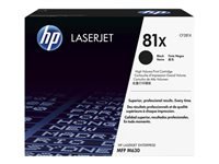 HP 81X - Alto rendimiento - negro - original - LaserJet - cartucho de tóner (CF281X) - para LaserJet M605; LaserJet Enterprise M605, M632, MFP M630; LaserJet Enterprise Flow MFP M630-3