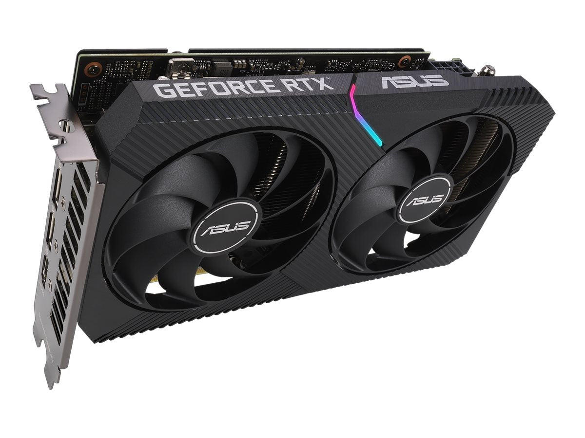 ASUS DUAL-RTX3060-O12G-V2 - OC Edition - tarjeta gráfica - GF RTX 3060 - 12 GB GDDR6 - PCIe 4.0 x16 - HDMI, 3 x DisplayPort-4