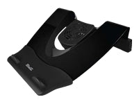 Klip Xtreme KNS-110B Notebook Stand / Cooling Station - Soporte para ordenador portátil - con concentrador USB de 4 puertos, ventilador de refrigeración - 17" - negro-3