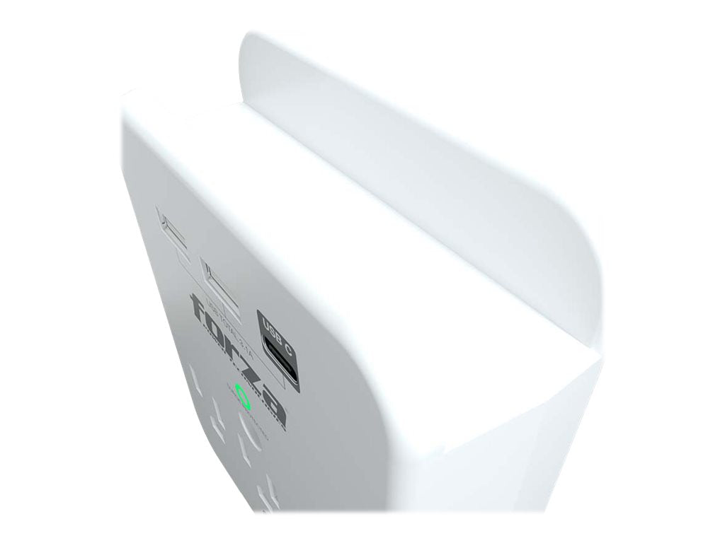 Forza FWT-331USBC - Protector contra sobretensiones (montaje en pared) - CA 125 V - 1875 vatios - conectores de salida: 3 - blanco-8